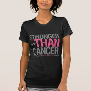 Camiseta Mais forte do que o cancer - cancro da mama