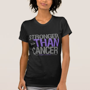 Camiseta Mais forte do que o cancer - o linfoma de Hodgkin