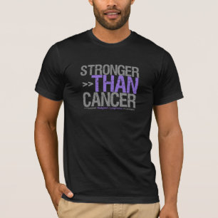 Camiseta Mais forte do que o cancer - o linfoma de Hodgkin