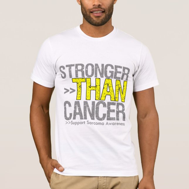 Camiseta Mais forte do que o cancer - Sarcoma (Frente)