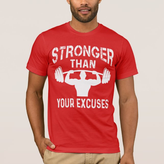 Camiseta Mais Forte do que suas Desculpas (Frente)