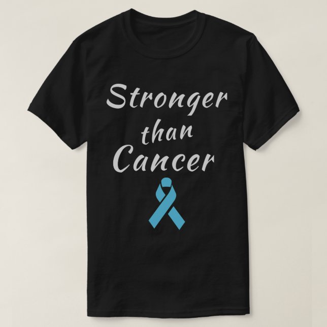 Camiseta Mais forte que a consciência do Cancer de próstata (Frente do Design)