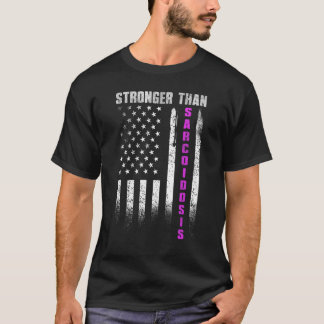 Camiseta Mais Forte Que A Sarcoidose Patriótica Sarcoidose