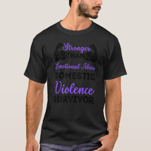 Camiseta Mais Forte Que Abuso Emocional Violência Doméstica
