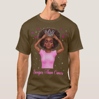 Camiseta Mais Forte que Cancer Cancer de peito da Rainha Ne
