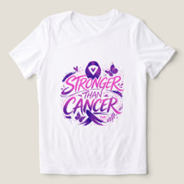 Camiseta Mais Forte que o Câncer