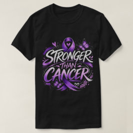 Camiseta Mais Forte que o Câncer