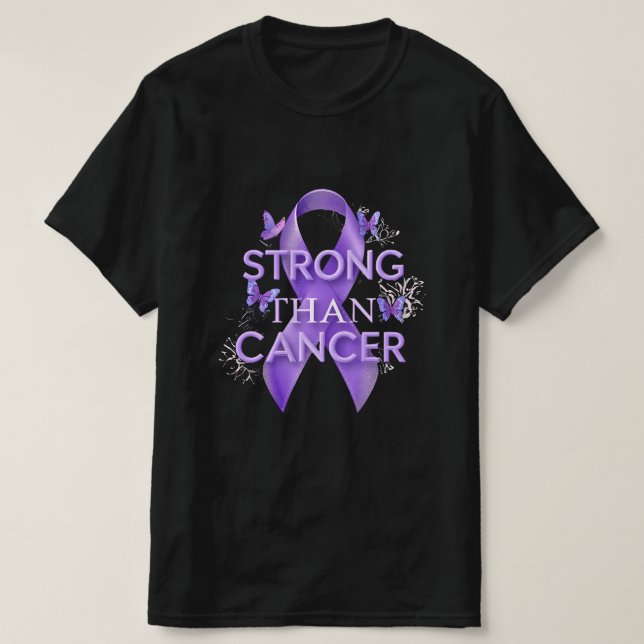 Camiseta Mais Forte que o Câncer (Frente do Design)