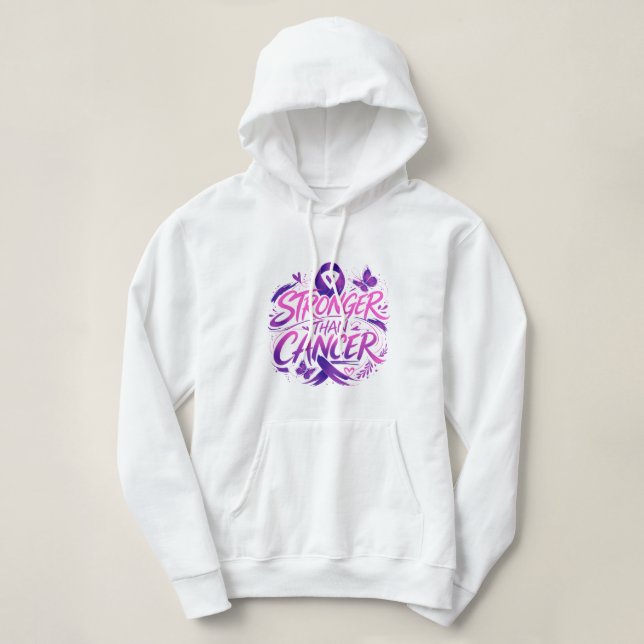 Camiseta Mais Forte que o Câncer (Frente do Design)