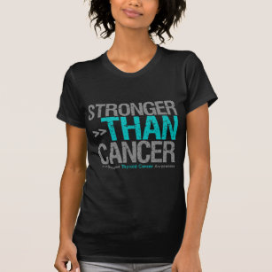 Camiseta Mais Forte Que O Cancer - Cancer Da Tiroide