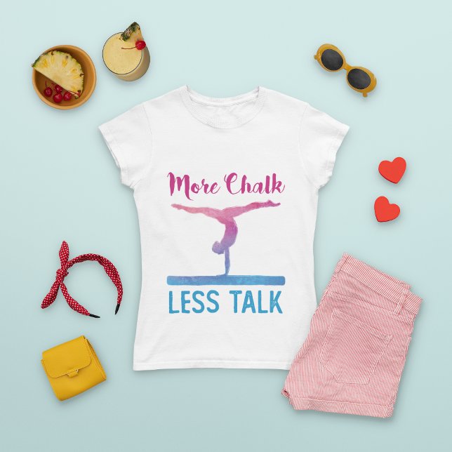 Camiseta Mais giz Menos Conversar Gymnética Bonita (Criador carregado)