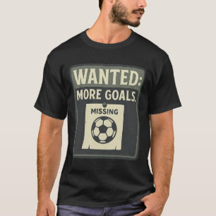 Camiseta Mais Gols Desejados Poster Retro Fã de Futebol