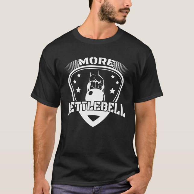 Camiseta Mais Kettlebell Workout Malhação Gym Pesar (Frente)
