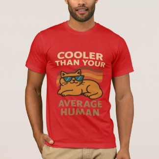 Camiseta Mais legal que o seu gato médio (direto e sensível