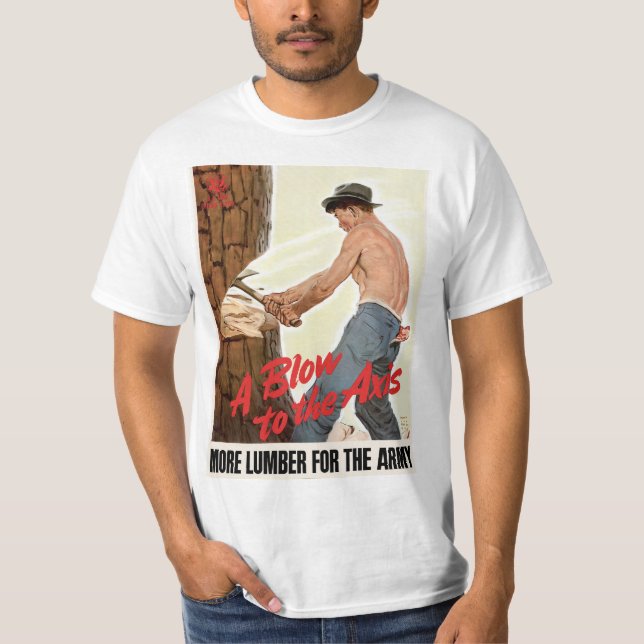 Camiseta Mais madeira para o Exército (Frente)