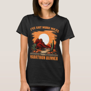 Camiseta Mais Milhas Do Que A Maratona Corredor Sarcástico