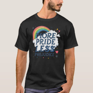 Camiseta Mais Orgulho Menos Preconceito do Orgulho Arco-Íri