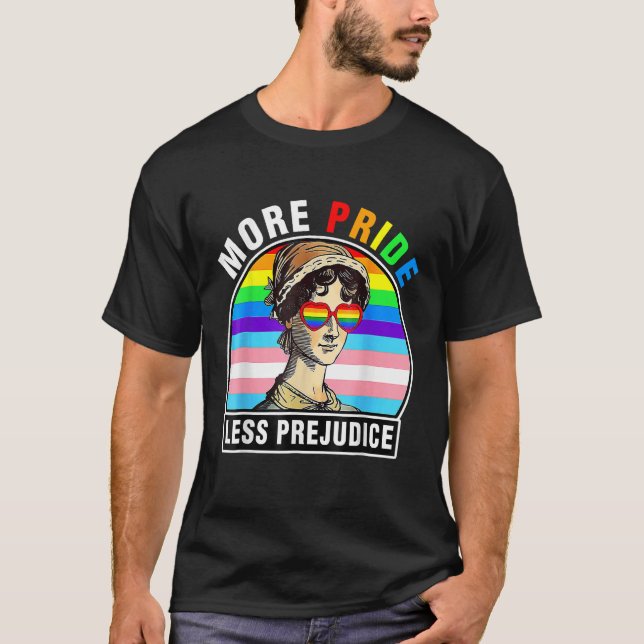 Camiseta Mais Orgulho menos preconceito LGBT Orgulho gay Mê (Frente)
