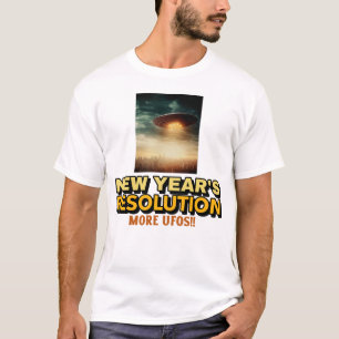 Camiseta Mais OVNIs - Resolução de Ano Novo