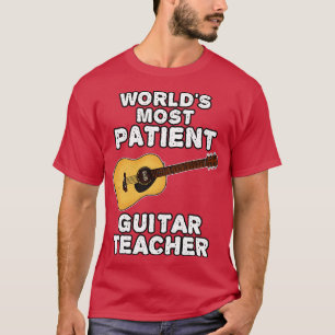 Camiseta Mais Paciente Professora De Violão Guitarra Acústi