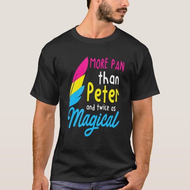 Camiseta Mais Pan Do Que Peter Funny Lgbtq Queer Omnisexual (Frente)