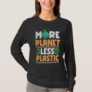 Camiseta Mais planeta menos plástico contra o aquecimento g