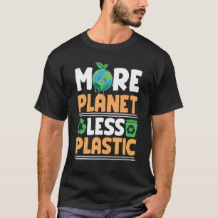Camiseta Mais planeta menos plástico contra o aquecimento g