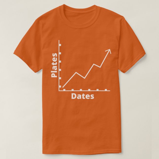 Camiseta Mais Pratos Mais Datas Gráfico Exercício Engraçado (Frente do Design)