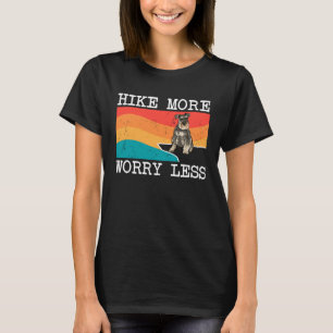 Camiseta Mais Preocupante Menos Miniatura Schnauzer Gráfico