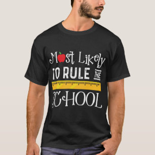 Camiseta Mais propensa a governar a escola de volta à escol