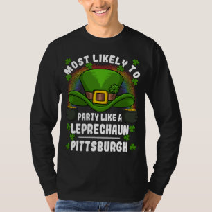 Camiseta Mais propensa a Ruas do Partido Leprechaun.