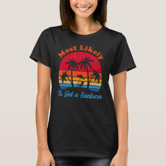 Camiseta Mais propensa a tirar sol das férias de verão de q