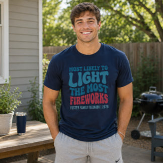 Camiseta Mais Propenso a Acender Mais Fogos de Artifício Pe