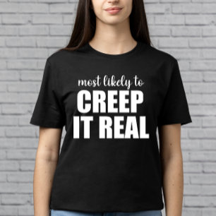 Camiseta Mais Propenso a Assustar de Forma Engraçada no Hal