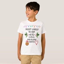 Camiseta Mais Propenso a Comer Todos os Biscoitos e Culpar 