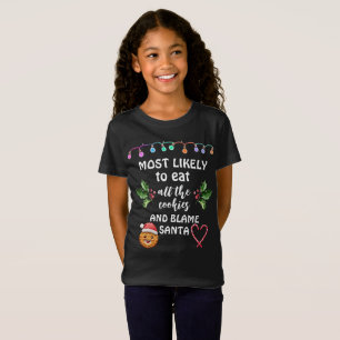Camiseta Mais Propenso a Comer Todos os Biscoitos e Culpar 