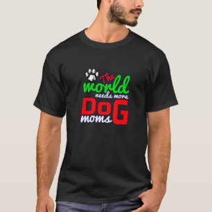 Camiseta Mais Proprietários De Cachorros Adoráveis Mães Mam