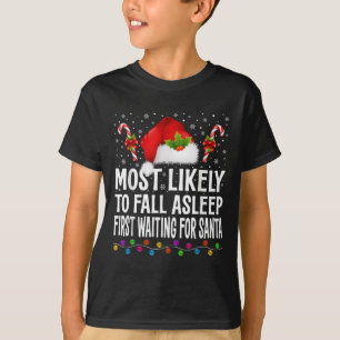 Camiseta Mais Provável A Cair No Sono Primeiro Esperando Po