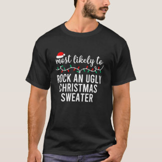 Camiseta Mais Provável A Pijamas Familiares Que Corresponde