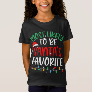 Camiseta Mais Provável De Ser A Pista De Natal Favorita Dos