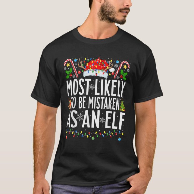Camiseta Mais Provável De Ser Errado Como Uma Família C Do  (Frente)
