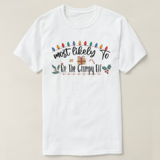 Camiseta Mais Provável É A Família Engraçada Do Elf