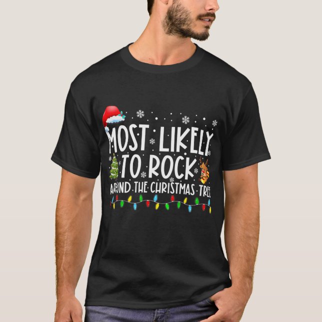 Camiseta Mais Provável Para Balançar Na Árvore De Natal (Frente)
