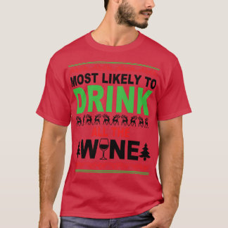 Camiseta Mais Provável Para Beber Todo O Vinho (4)