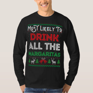 Camiseta Mais Provável Para Beber Todos Os Xmas Feios De Ma