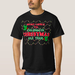Camiseta Mais Provável Para Celebrar O Natal