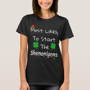Camiseta Mais Provável Para Começar O Natal Do Elfo Shenani