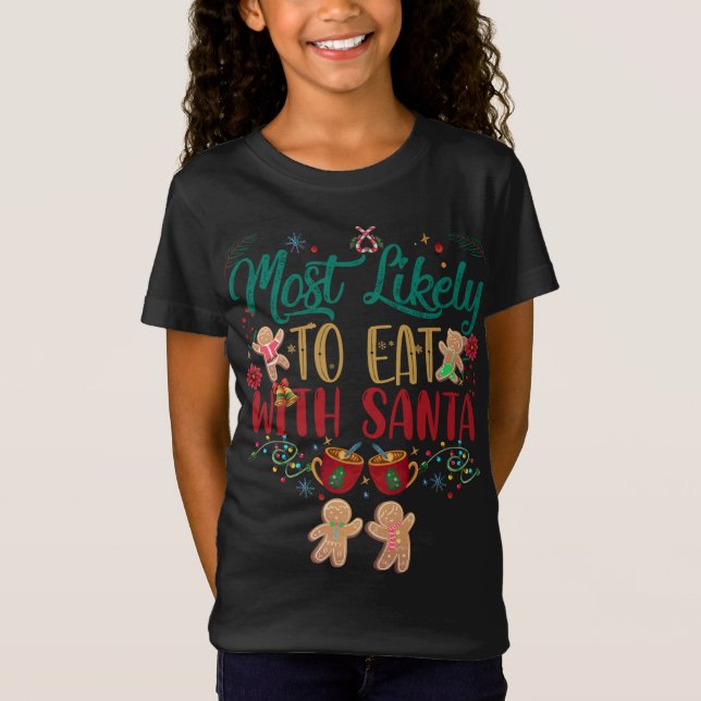 Camiseta Mais Provável Para Comer Com O Chapéu Da Família D (Frente)