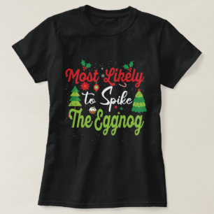 Camiseta Mais Provável Para Espetar Os Xmas De Combinação D