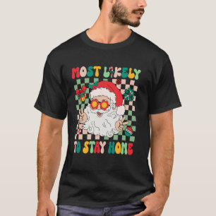 Camiseta Mais Provável Para Ficar Em Casa No Natal